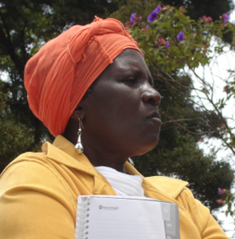 Mujer afroamericana que participó en el proyecto